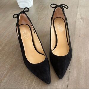 Black Suede Women's Heels